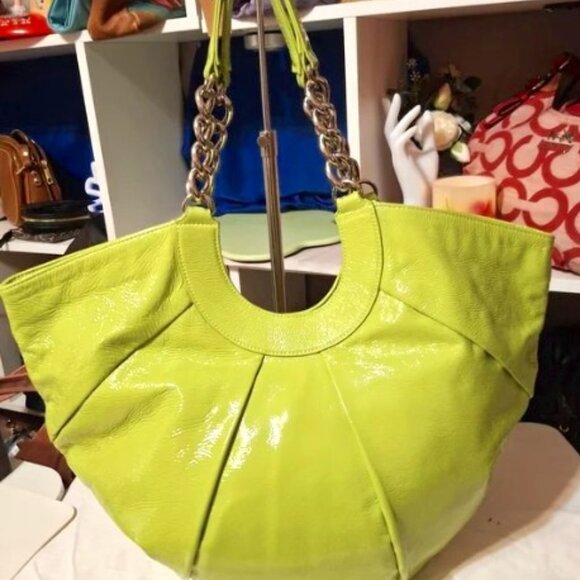 HOBO International Lime Green Designer Hobo Bag - Picture 2 of 8